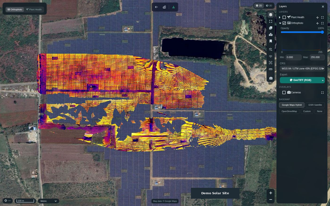 Original HelloGeo Suite map and geospatial analysis interface